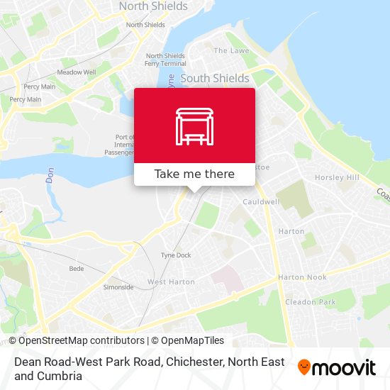 Dean Road-West Park Road, Chichester map
