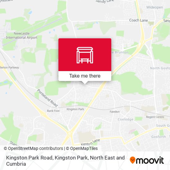 Kingston Park Road, Kingston Park map