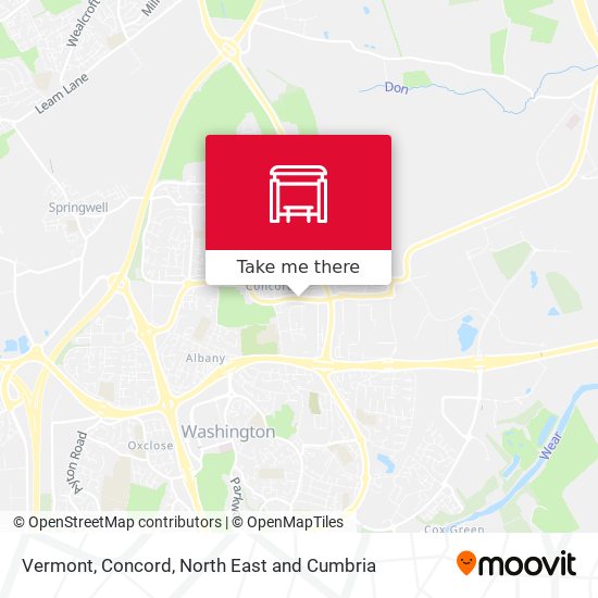 Vermont, Concord map