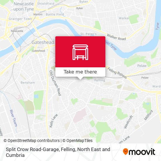 Split Crow Road-Garage, Felling map