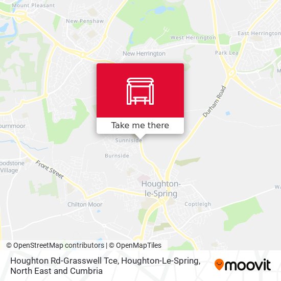 Houghton Rd-Grasswell Tce, Houghton-Le-Spring map