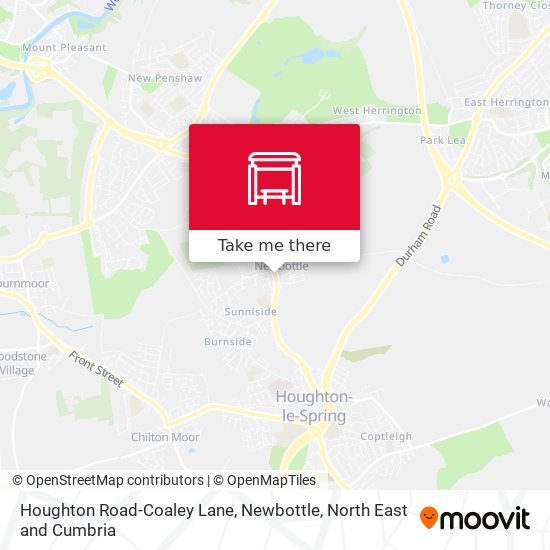 Houghton Road-Coaley Lane, Newbottle map