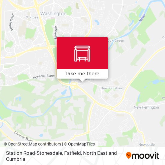 Station Road-Stonesdale, Fatfield map