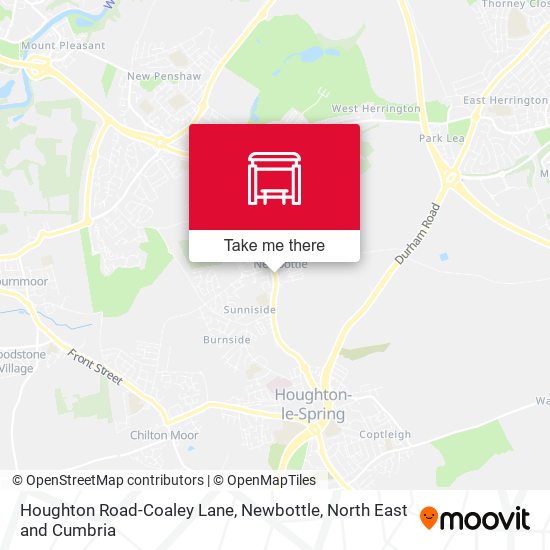 Houghton Road-Coaley Lane, Newbottle map