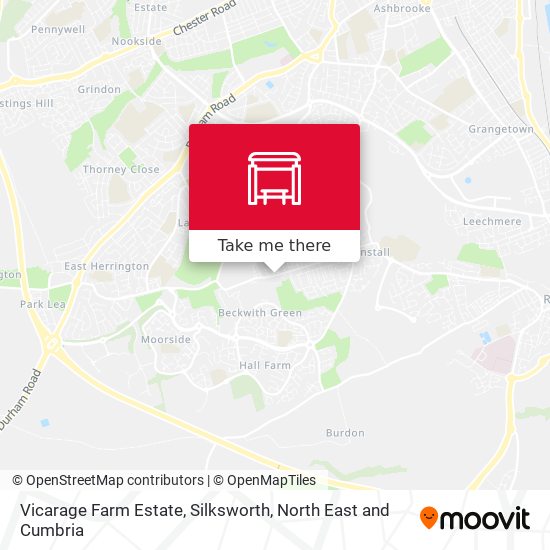 Vicarage Farm Estate, Silksworth map