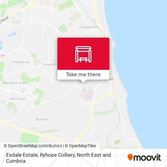 Esdale Estate, Ryhope Colliery map