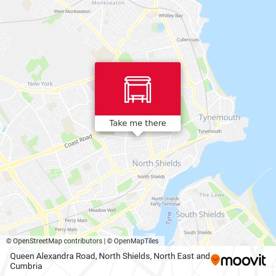 Queen Alexandra Road, North Shields map