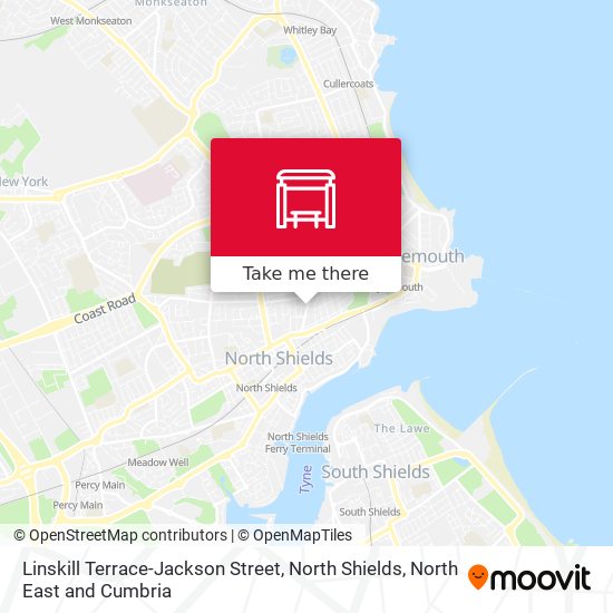 Linskill Terrace-Jackson Street, North Shields map
