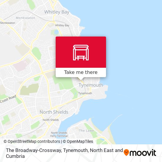 The Broadway-Crossway, Tynemouth map