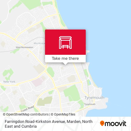 Farringdon Road-Kirkston Avenue, Marden map