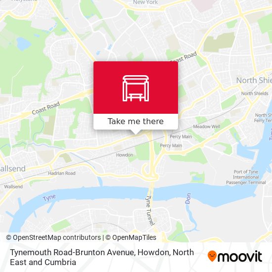 Tynemouth Road-Brunton Avenue, Howdon map