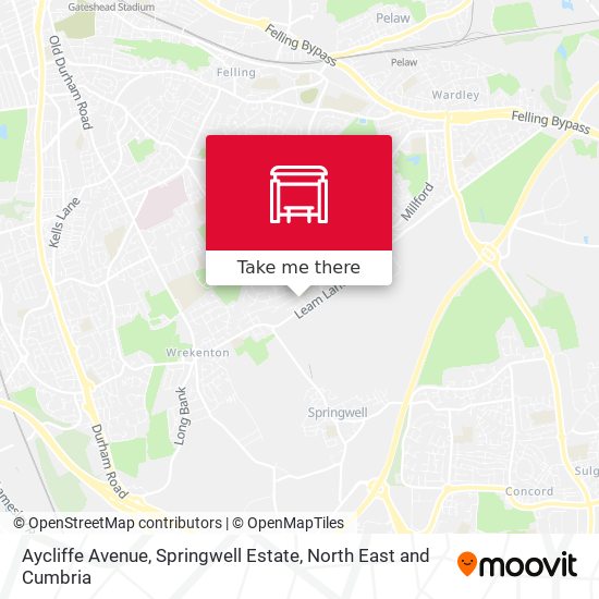 Aycliffe Avenue, Springwell Estate map