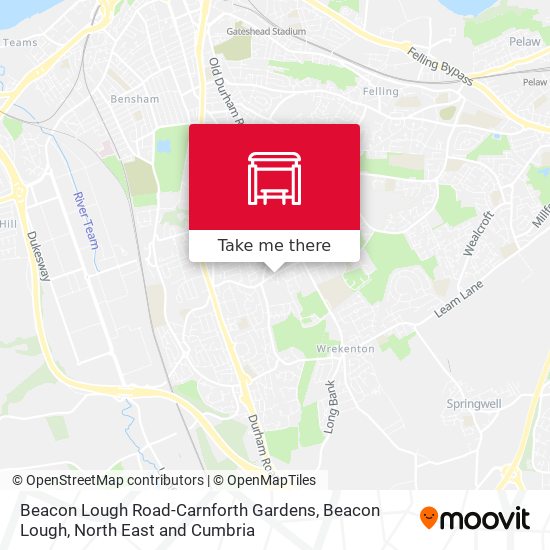 Beacon Lough Road-Carnforth Gardens, Beacon Lough map