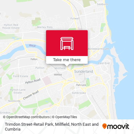 Trimdon Street-Retail Park, Millfield map