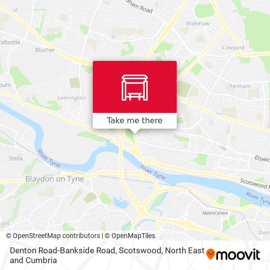 Denton Road-Bankside Road, Scotswood map