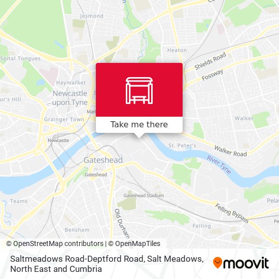 Saltmeadows Road-Deptford Road, Salt Meadows map