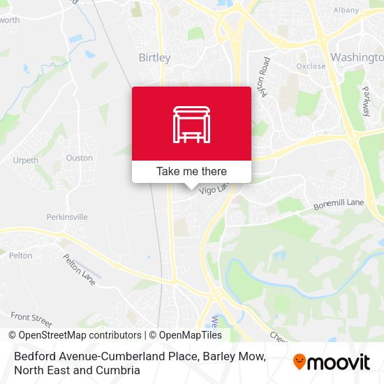 Bedford Avenue-Cumberland Place, Barley Mow map