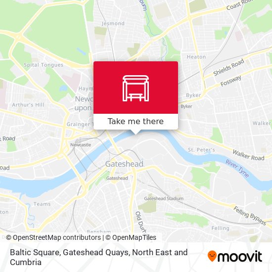 Baltic Square, Gateshead Quays map