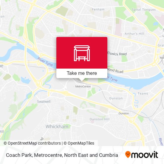 Coach Park, Metrocentre map