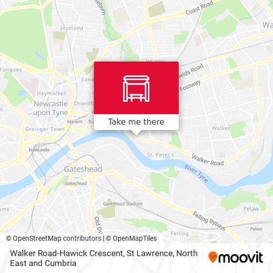 Walker Road-Hawick Crescent, St Lawrence map