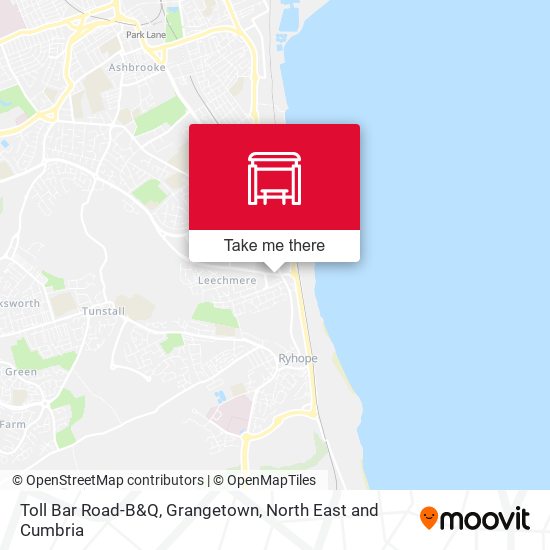 Toll Bar Road-B&Q, Grangetown map