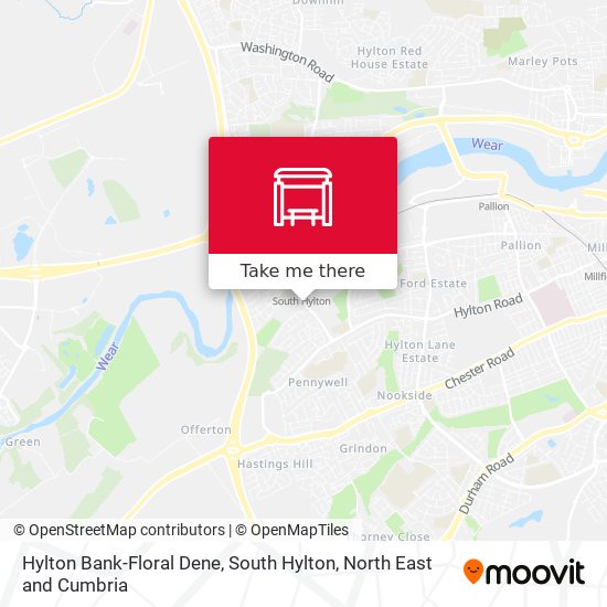 Hylton Bank-Floral Dene, South Hylton map