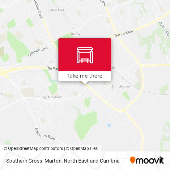 Southern Cross, Marton map