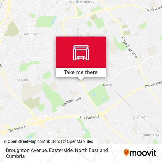 Broughton Avenue, Easterside map