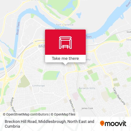 Breckon Hill Road, Middlesbrough map