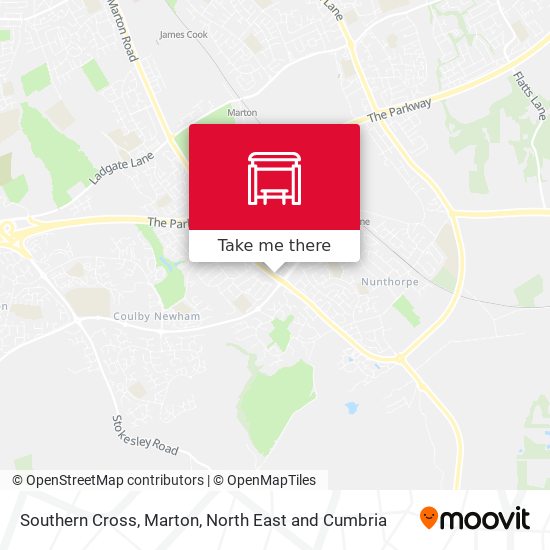 Southern Cross, Marton map