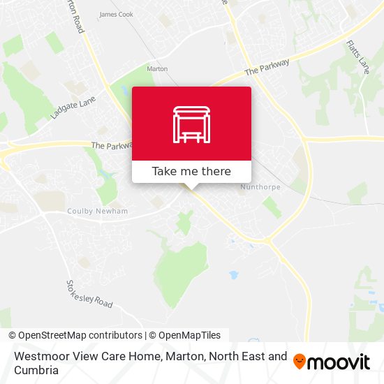 Westmoor View Care Home, Marton map