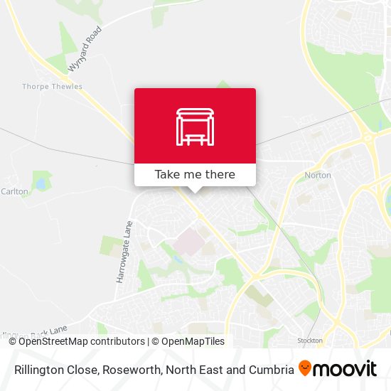 Rillington Close, Roseworth map