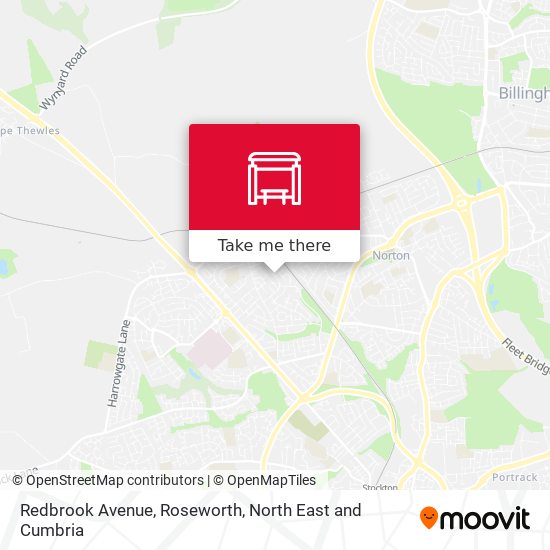 Redbrook Avenue, Roseworth map