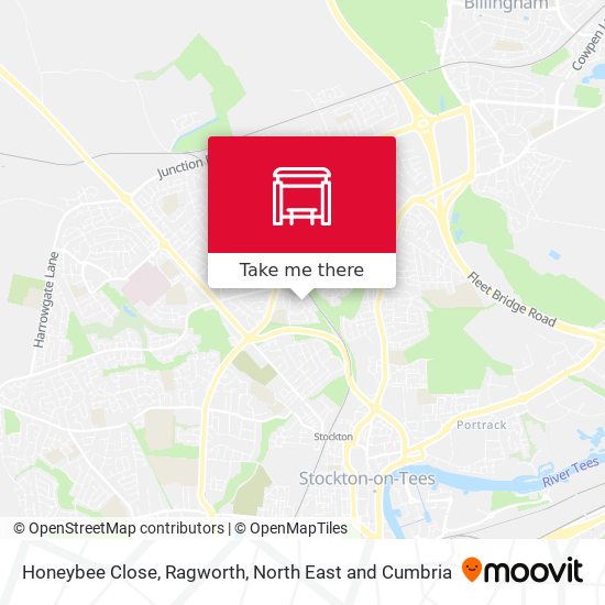 Honeybee Close, Ragworth map