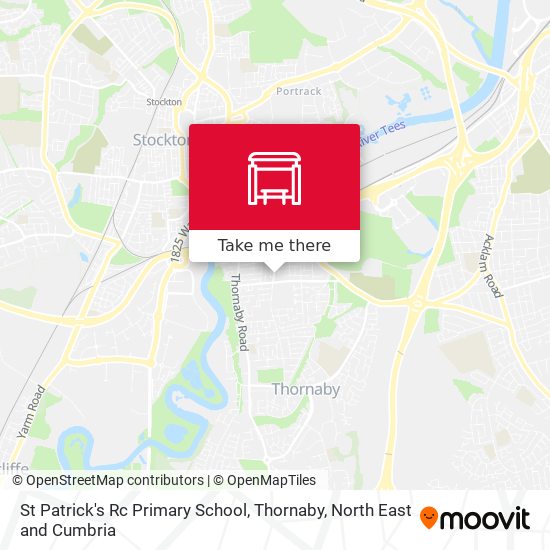 St Patrick's Rc Primary School, Thornaby map