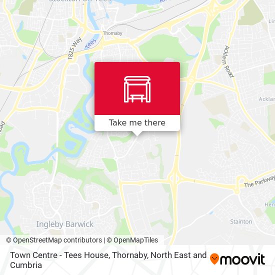 Town Centre - Tees House, Thornaby map