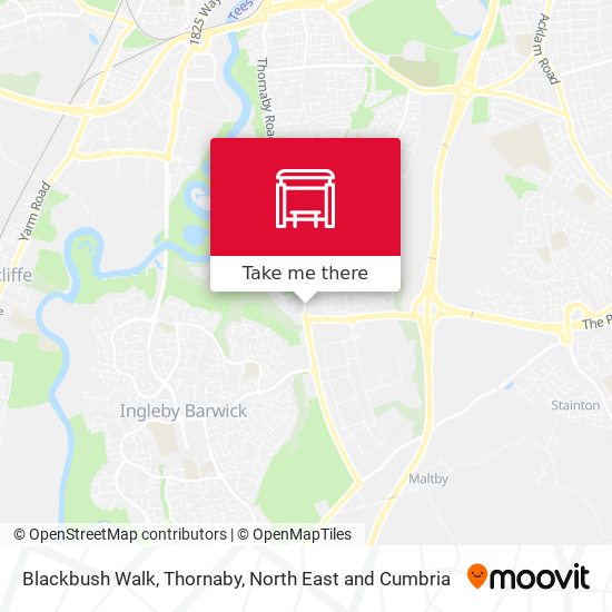 Blackbush Walk, Thornaby map