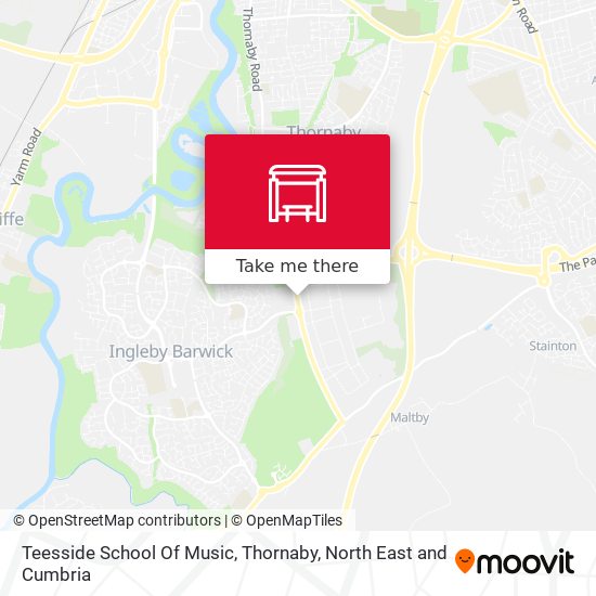 Teesside School Of Music, Thornaby map