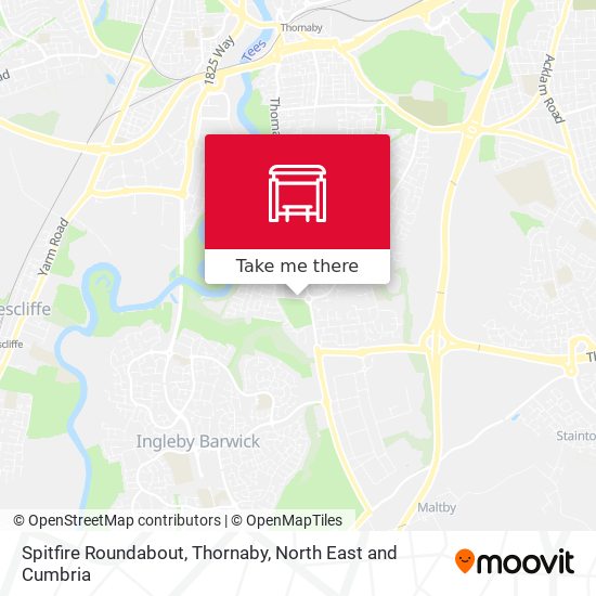 Spitfire Roundabout, Thornaby map
