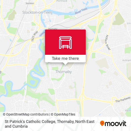 St Patrick's Catholic College, Thornaby map