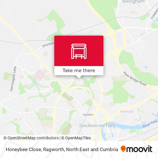 Honeybee Close, Ragworth map