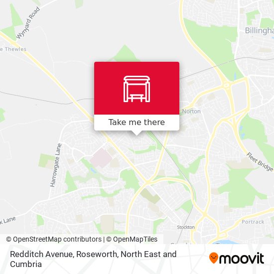 Redditch Avenue, Roseworth map