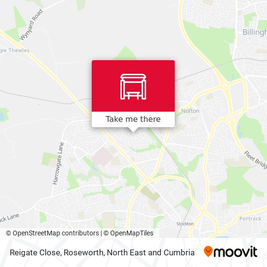 Reigate Close, Roseworth map