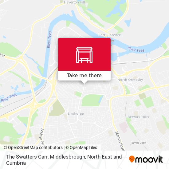 The Swatters Carr, Middlesbrough map