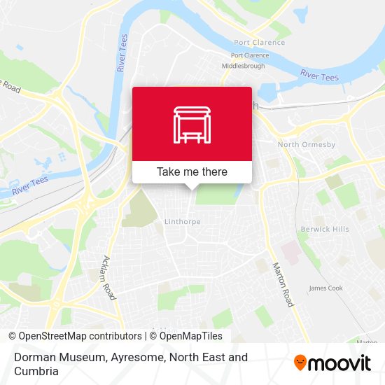 Dorman Museum, Ayresome map
