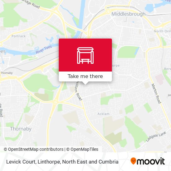 Levick Court, Linthorpe map