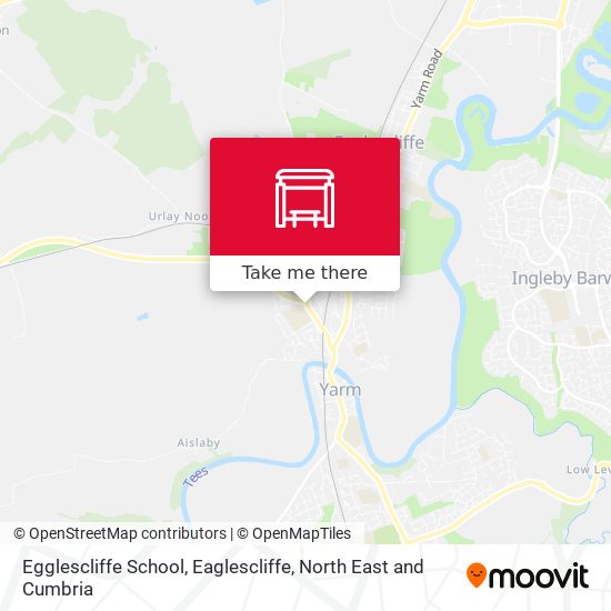 Egglescliffe School, Eaglescliffe map