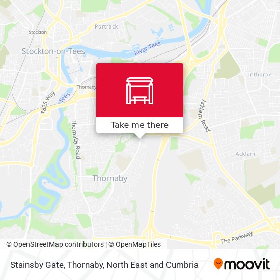 Stainsby Gate, Thornaby map