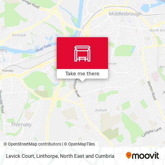 Levick Court, Linthorpe map