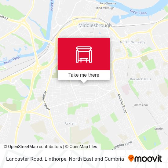 Lancaster Road, Linthorpe map